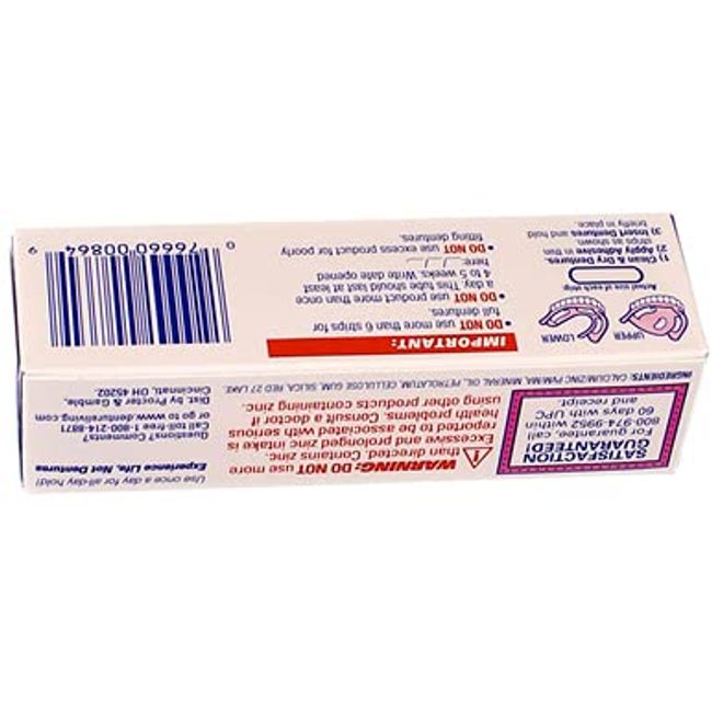 Fixodent Pure Strength Denture Adhesive Cream, 2.4 oz