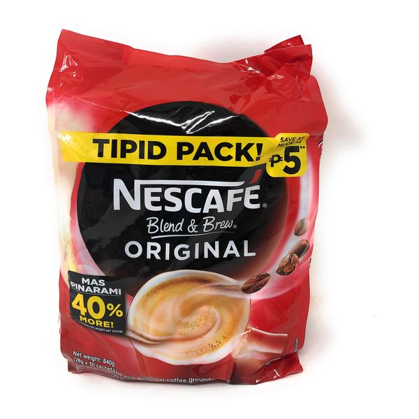 NESCAFE Philippines Blend & Brew Instant Coffee Mix, Original 25g x 30