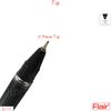 Flair 5 x Mr Grip BLACK 0.7mm Tip Ballpoint Pens