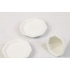 [Salt Set] Octagonal Salt Set, Ungrilled, Serving Salt, Set of 2 Octagonal Plates