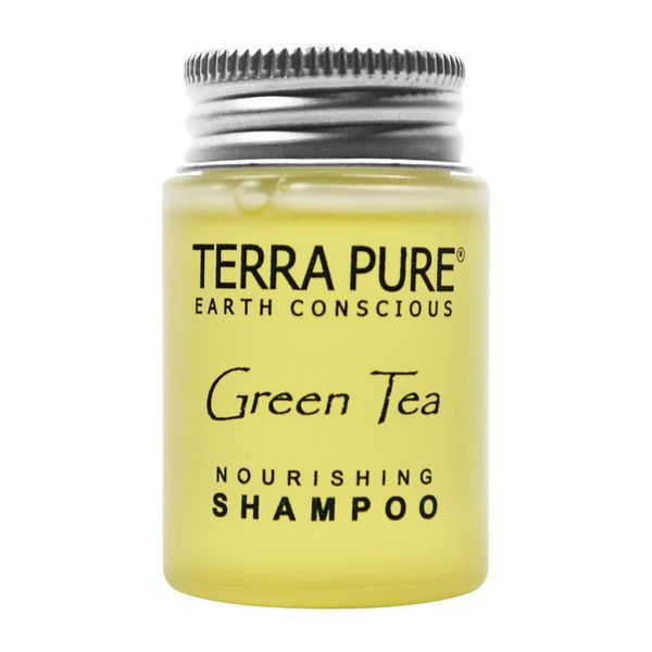 Terra Pure Shampoo, Travel Size Hotel Amenities, 1 oz. (Case of 300)