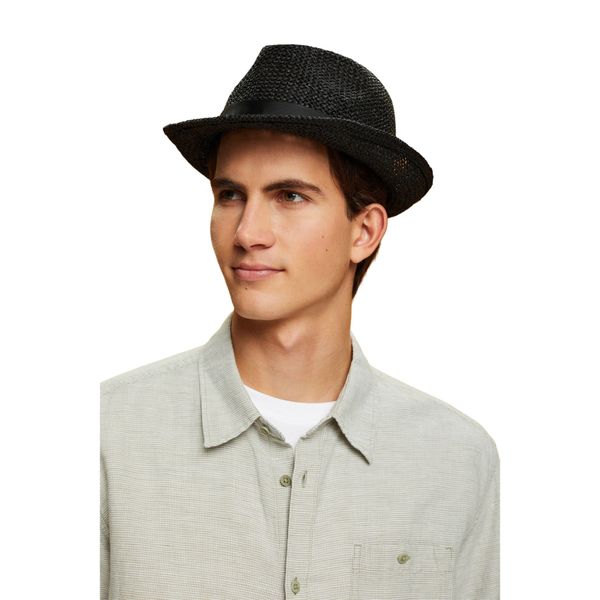 ESPRIT Men's 043ea2p301 Panama Hat, 001/Black, L