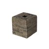 Loma Square Rattan Tissue Box Cover (Black Wash)