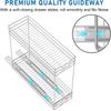 2 Tier Kitchen Cabinet Pull Out Shelf and Drawer Organizer Slide Out 