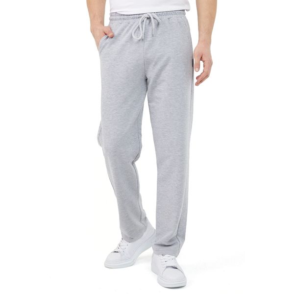 COMEOR Jogginghose Herren Baumwolle Sweathose - Lange Sport Hose Herren - Jogger Trainingshose Herren, Relaxing Hose (Grau, M)