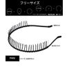 shefun JP159 Men's Headband, Iron, Wavy Shape, With Comb, Non-Slip, Painless, Black, Simple, Bangs, Hair Ornaments, Set of 2