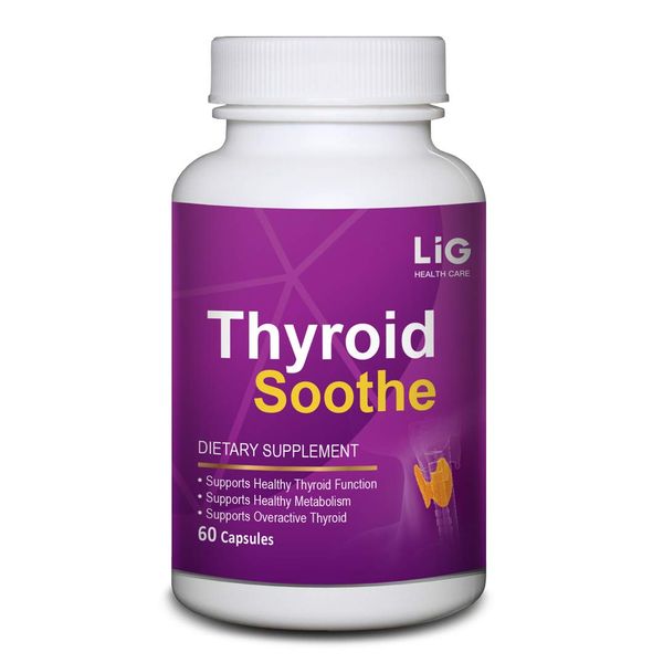 AYOJOY LIG Thyroid Soothe -Natural Herbal Supplement for Overactive Thyroid-Minimize Thyroid Goiter-Balance Hormone Levels-Maintain Thyroid Function