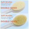 Shower Brush with Soft and Stiff Bristles,20.5" Extra Long Handl Dual-Sided Back
