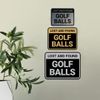 Classic Framed Lost And Found Golf Balls Sign (Black) - Small