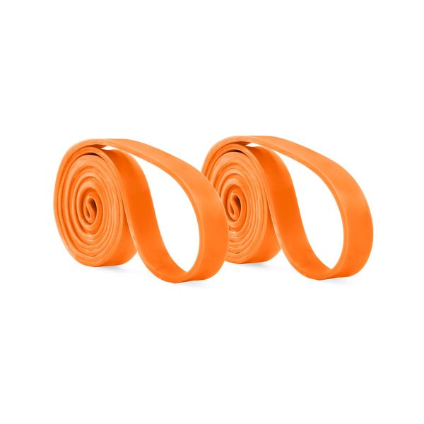 EliteFTS Pro Resistance Band - Boost Core Stability and Flexibility with This Portable, Joint-Friendly Tool - 41" Long (PRO Light Resistance Band, Orange) (Pair)