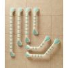 Gordon Ellis White & Mint Prima Grab Bars - Straight 24" (61cm)
