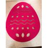 Pink Easter Egg shaped felt placemats or Decorations