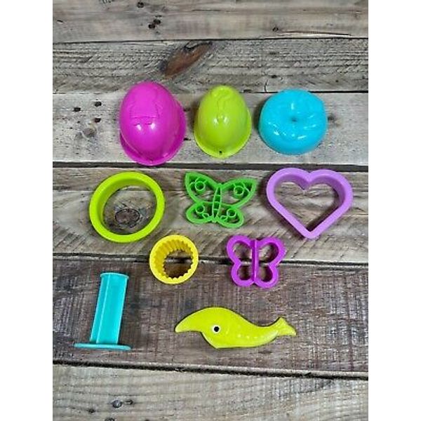 10x Play-Doh Modeling Clay Peppa Pig Donut Butterfly Heart Cutter Accessory Set