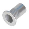 findmall 100Pcs Rivet Nuts Kit 8-32 UNC Aluminum Flat Head Threaded Rivet Nut Insert Nutsert Rivet Nuts Assortment Kit