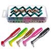 THKFISH Pack of 30 artificial baits, 2 inches, rubber fish, zander, pike, perch, rubber bait, trout bait, zander bait