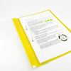 D.RECT Lux PP File Folder A4 with Perforation Strong Polypropylene Film Yellow