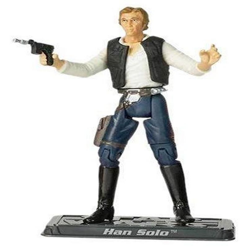 Star Wars Action Figure Han Solo (Base) - Hasbro Kenner Anni '90, 10 Cm, Giocattolo Da Collezione E Gioco Per Bambini - 2