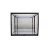 2 Layer LED Light Display Case with Mirrored Back & Base Black for 1/24 scale