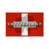 CafePress Switzerland Flag Plus Rectangle Magnet, 3"x2" Refrigerator Magnet