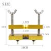 Alnicov Adjustable Mouthpiece Puller Tool Remover Holder Tools for Brass-Wind Instruments(Yellow)