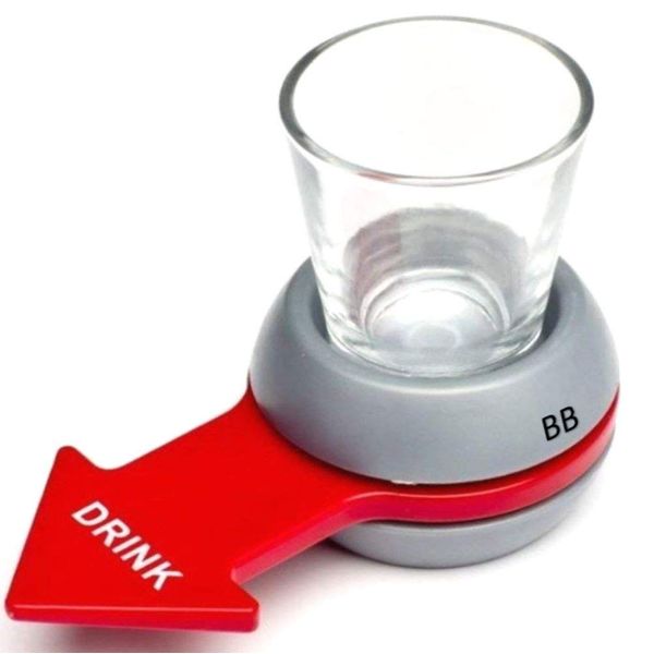 Bravebird bb009 Party Game Russian Roulette Shot Glass Drinking Party Spin the Shot Lightweight Punishment Game (Gray)