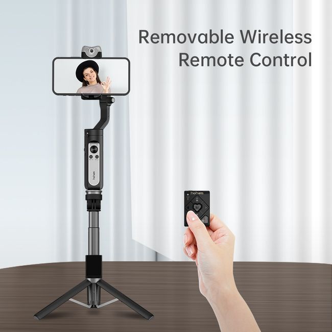 Hohem Wireless Bluetooth Remote Control for V2/X2/Q/XE white,Gimbal Remote Control