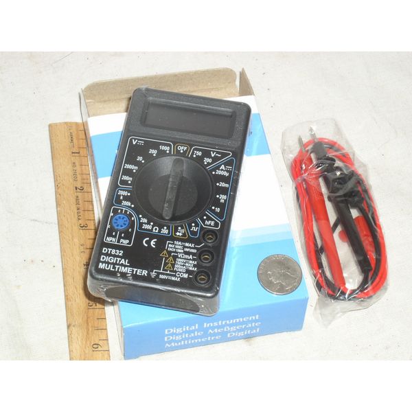DIGITAL ECONOMY LOW COST HANDHELD LCD DVM VOM MULTIMETER VOLT AMP AMMETER METER