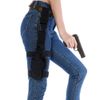 Drop Leg Holster Molle Airsoft Holster Thigh Pistol Gun Holster Tactical Adjustable Right Handed Carlebben (Black)