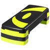 31" Adjustable Exercise Step Platform, 3-Level Height Non-Slip Surface Yellow