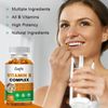 2x Vitamin B Complex Vitamin B Supplement - B-Complex Vitamins with B12, B6, B9