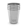 Klean Kanteen Steel Cup (4 Piece) - Silver, 295 ml