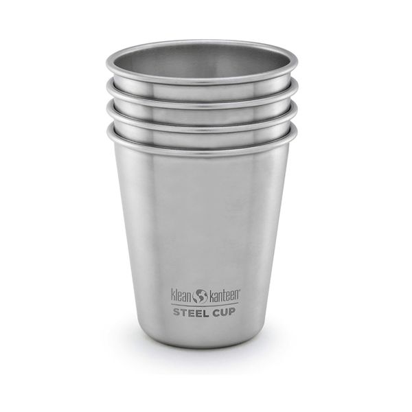 Klean Kanteen Steel Cup (4 Piece) - Silver, 295 ml