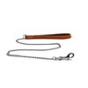 Ancol Leather Fine Chain Lead Tan 87 cm