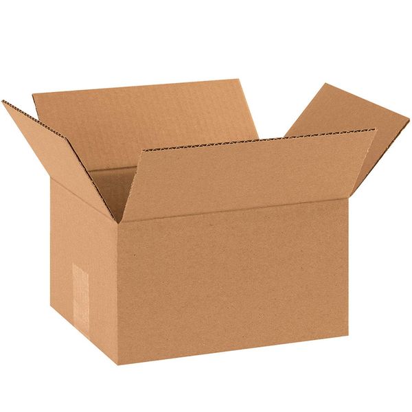 The Packaging Wholesalers 10 x 8 x 6 Inches Shipping Boxes, 25-Count (BS100806)