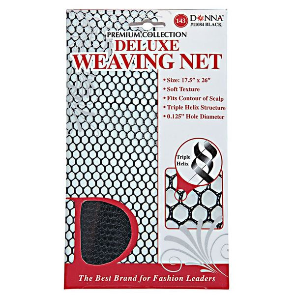 Donna Deluxe Weaving Net Black, Hair Net 1pc Black Color