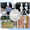 BOUYAO 1-1/4" PVC Union Coupling Pipe Fitting (Socket x Socket), 1.25 Inch PVC Adapter Schedule 40, EPDM O-Ring, White 2 Pack