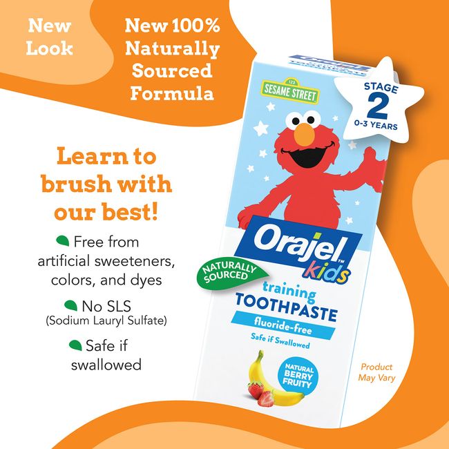 Orajel Kids Paw Patrol Fluoride-free Training Toothpaste - Fruity