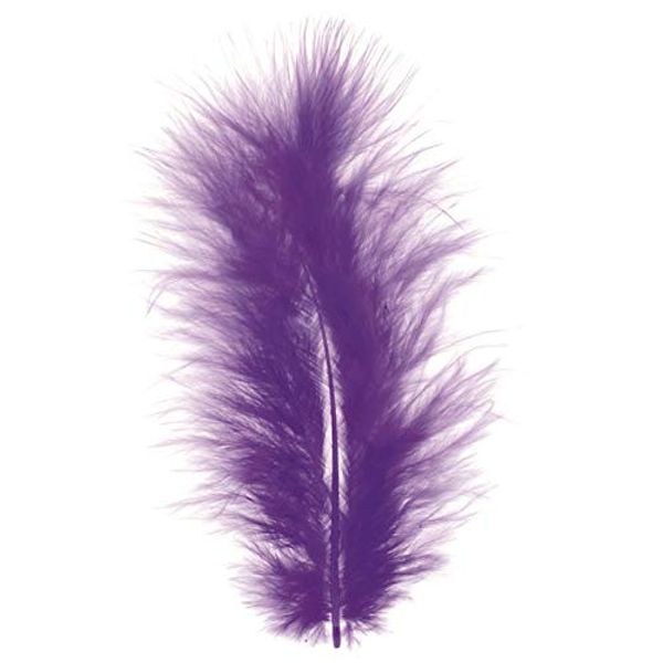 NEU Create It Easy Marabu-Federn ca.15cm, 15 Stück, 2g, violett