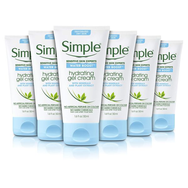 Simple Hydrating Gel Cream Face Moisturiser, 50 ml, Pack of 6