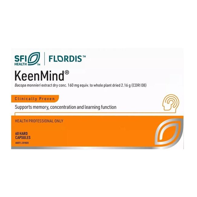 2 x Flordis Keenmind Support Memory, Concentration & Learning 60 Hard Capsules