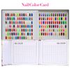 DEWIN Nail Display Book, Nail Varnish Nail Swatches Nail Color Display Chart Book Nail Polish Gel Color Display Card Nail Art Showing Board (Stripes)