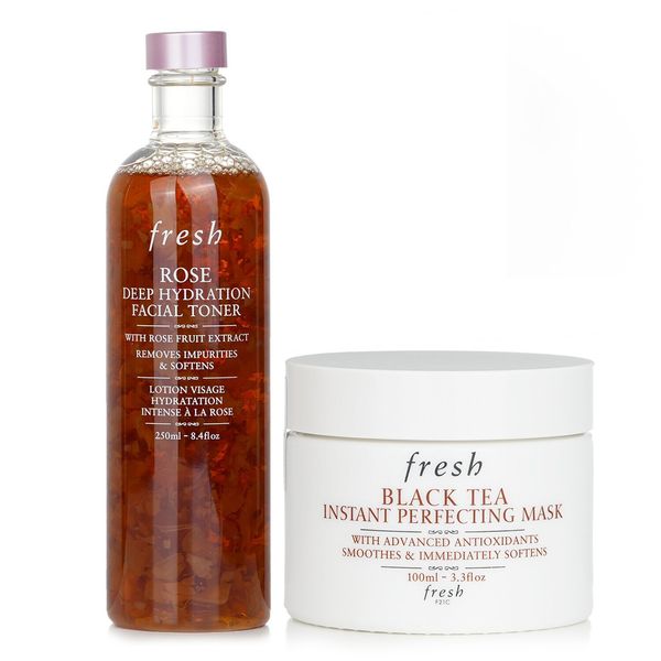 月間優良ショップ受賞  Fresh Fresh Black Tea Instant Perfecting Mask + Rose Deep Hydration Facial Toner フレッシュ Fresh Black Tea Instant Perfecting Ma  海外通販