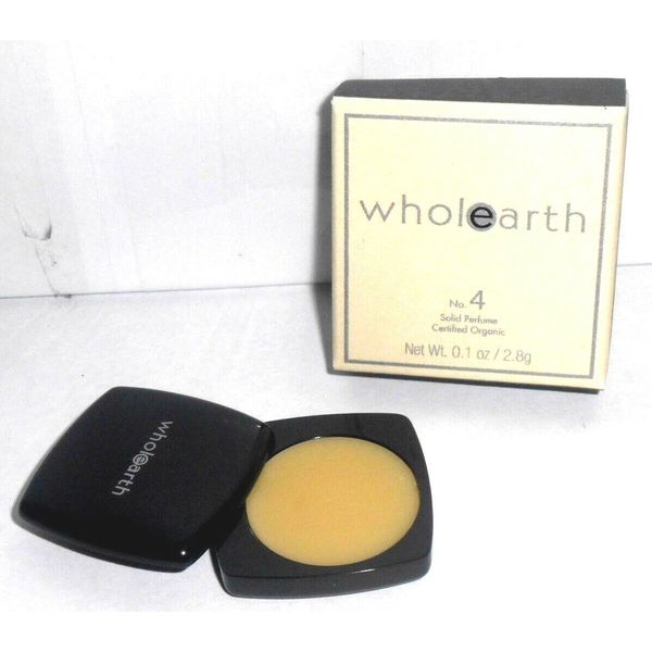 Lot 2 pcs Wholearth No. 4 Solid perfume Certified Organic 0.1oz ea  NIB