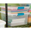 Sterilite 64 Quart Latching Storage Tote Box (6 Pack) + Deep Clip Box (4 Pack)