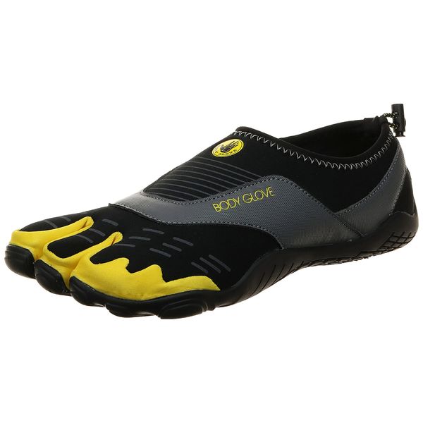 Body Glove mens 3t Cinch-m Water Shoe, Black/Yellow, 11 US