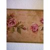 ROSE FLORAL PREPASTED WALLPAPER BORDER # FFM10174B