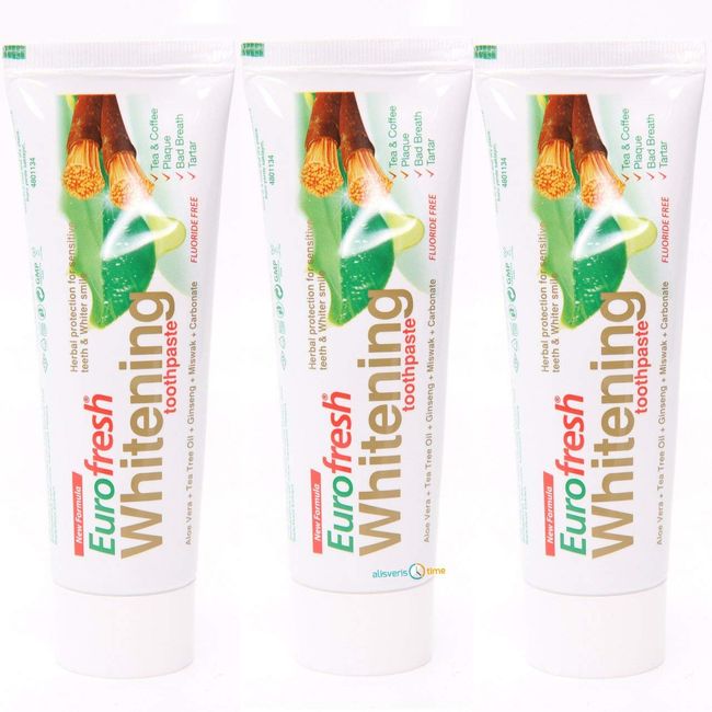 Farmasi Whitening Aloe Veralı Misvaklı Beyazlatıcı Diş Macunu (3 Adet)