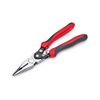 Crescent 9" Pro Series Long Nose Compound Action Dual Material Pliers - PS6549C, Black, full size