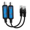 Network Transmitter, 1Pair 10/100Mbps 1CH Passive IP Network Coaxial Transmitter Receiver Extender for IP NVR Camera