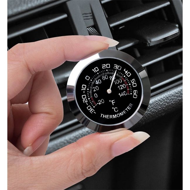 Car Mini Interior Thermometer Mechanical Analog Gauge Meter